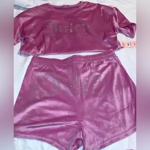Juicy Couture Pink Pajama Short Set